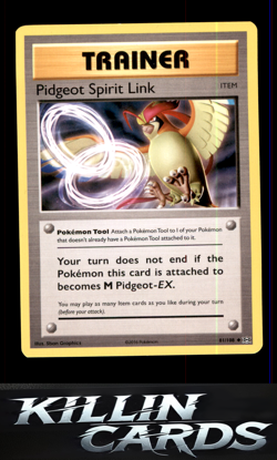 Pidgeot Spirit Link 81/108 Pokemon Uncommon XY - Evolutions Card LP - Image 1