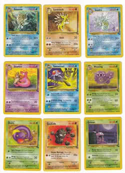 Pokemon Fossil COMPLETE SET Uncommon/Common Vintage WOTC 32 Card Lot MP-NM - Image 3