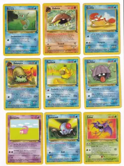 Pokemon Fossil COMPLETE SET Uncommon/Common Vintage WOTC 32 Card Lot MP-NM - Image 4