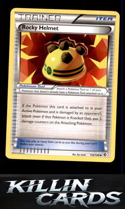 Rocky Helmet 133/149 Pokemon Uncommon Boundaries Crossed Card LP - Image 1