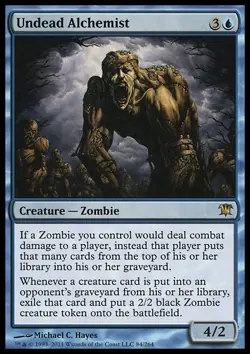 MTG UNDEAD ALCHEMIST EXC - ALCHIMISTA NON MORTO - ISD - MAGIC - Image 1