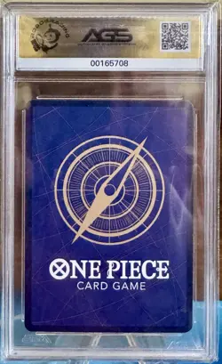 2023 One Piece TCG Monkey.D.Luffy (Alternate Art) SEC OP05-119 AGS 10 - Image 2