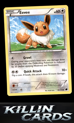 Eevee (89) 89/116 Pokemon Common Plasma Freeze Card NM - Image 1