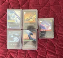 League Of Legends Riftbound Small Lot Of 5 Rare Cards - Image 1