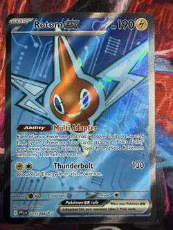 Pokemon TCG Rotom EX 111/094 Holo Full Art Ultra Rare Phantasmal Flames Card - Image 1