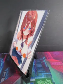 Miku Nakano Quintuplets Custom Art Card NM Anime Sexy Waifu Collectible - Image 2
