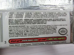 Pokemon the First Movie Topps Trading Cards Booster Pack Sealed Blue Logo - Image 4