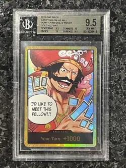 DON!! Card (Gol.D.Roger) (Gold) Carrying On His Will Foil BGS 9.5 - Image 1