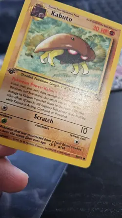 Kabuto Common 1st Edition Fossil 50/62 HP Pokemon Card - Image 3