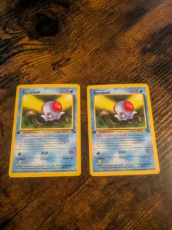 Vintage Pokemon Card First Edition Tentacool 56/62 Fossil WOTC LP - Image 3