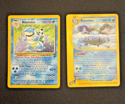 Pokemon Cards Blastoise Lot of 2 some Halo vintage #12 see photos - Image 2