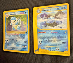 Pokemon Cards Blastoise Lot of 2 some Halo vintage #12 see photos - Image 3
