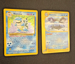 Pokemon Cards Blastoise Lot of 2 some Halo vintage #12 see photos - Image 4
