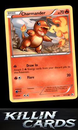 Charmander 17/113 Pokemon Common Legendary Treasures Card NM - Image 1