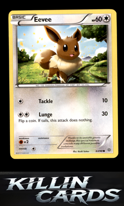 Eevee 63/98 Pokemon Common XY - Ancient Origins Card NM - Image 1