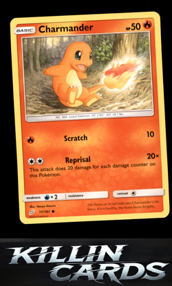 Charmander (11) 11/181 Pokemon Common SM - Team Up Card NM - Image 1