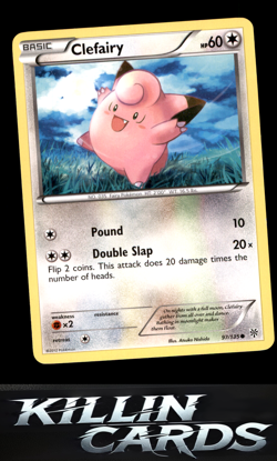 Clefairy 97/135 Pokemon Common Plasma Storm Card NM - Image 1