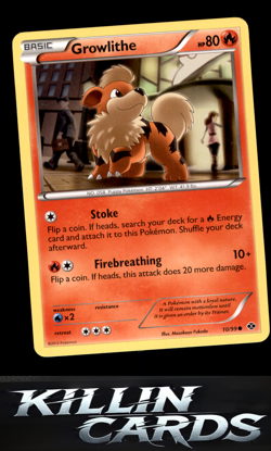 Growlithe (10) 10/99 Pokemon Common Next Destinies Card NM - Image 1