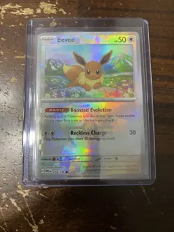 Pokemon TCG Evolutions Eevee Holo Prismatic Card 074/131 Master Ball VHTF RARE - Image 1