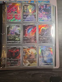 Pokemon Card Lot Binder V/VMAX IR Hits Ex 180 Cards NM Full Art - Image 1