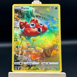 Pokemon Card TCG - Paras GG32 Ultra Rare Crown Zenith Galarian Gallery Near Mint - Image 1