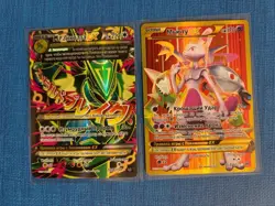 Pokemon TCG Russian 2-card set – Rayquaza & Mewtwo - Image 1