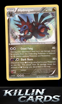 Hydreigon 86/114 Pokemon Holo Rare XY - Steam Siege Card LP - Image 1