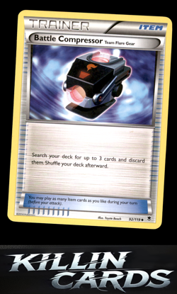 Battle Compressor 92/119 Pokemon Uncommon XY - Phantom Forces Card LP - Image 1