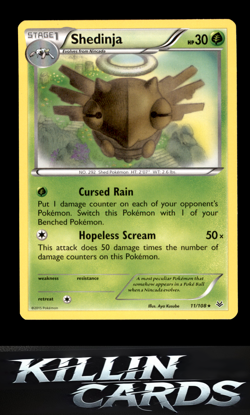 Shedinja 11/108 Pokemon Rare XY - Roaring Skies Card LP - Image 1