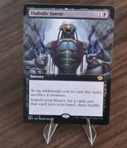 MTG Diabolic Intent The Brothers' War Borderless Free Ship NM - Image 1