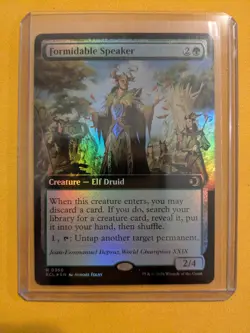 Magic the Gathering: Formidable Speaker Lorwyn Ecliped 366, Extended Art Foil - Image 1