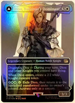 MTG Dion, Bahamut's Dominant (Borderless Foil) Final Fantasy 0376 FF16 NM - Image 1