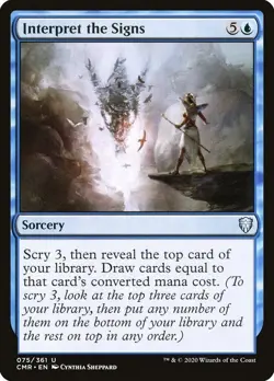 MTG Interpret the Signs - Commander Legends (CMR) NM UC #75 - Image 1