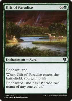 MTG Gift of Paradise - Commander Legends (CMR) LP Common #229 - Image 1