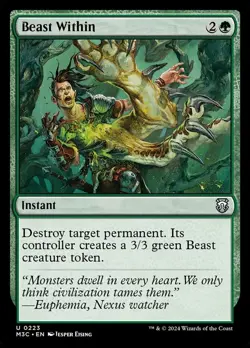Beast Within 0223 Near Mint M3C Commander: Modern Horizons 3 MTG Magic - Image 1