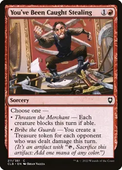 You've Been Caught Stealing - Battle for Baldur's Gate (CLB) Common NM #211 - Image 1
