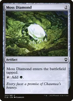 MTG Moss Diamond - Battle for Baldur's Gate (CLB) Common NM #327 - Image 1
