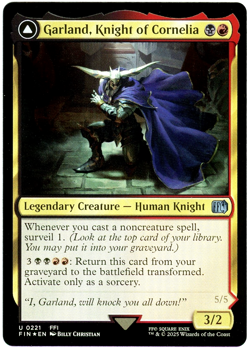 Garland, Knight of Cornelia / Chaos, the Endless (Foil) 0221 - Final Fantasy MTG - Image 1
