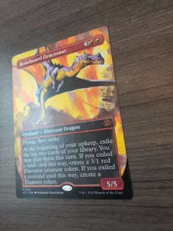 Bonehoard Dracosaur (Borderless) The Lost Caverns of Ixalan Regular - Image 3