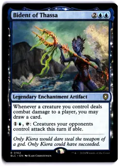 Bident of Thassa NM BLC Commander: Bloomburrow MTG - Image 1