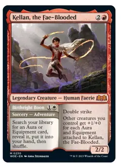 1x MTG Kellan, the Fae-Blooded - WOE Mythic! NM Mint! Ships fast - Image 1