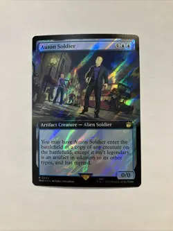 Magic TCG: Auton Soldier (Surge Foil) Universes Beyond: Doctor Who Foil - Image 1