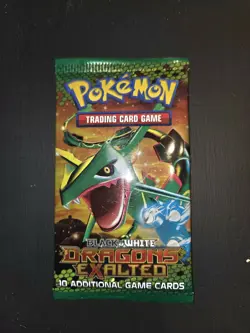 Black & White Dragons Exalted Pokemon TCG Booster Pack Sealed Rayquaza Pokerev - Image 1