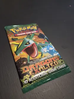 Black & White Dragons Exalted Pokemon TCG Booster Pack Sealed Rayquaza Pokerev - Image 4