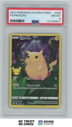 2021 Pokemon - Celebrations Pikachu PSA 8 #005/025 - Image 1