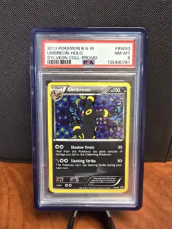 2013 POKEMON B&W PROMO SYLVEON COLL #BW93 UMBREON-HOLO PSA 8 - Image 1