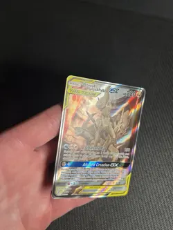 Pokemon TCG Arceus & Dialga & Palkia GX 221/236 Cosmic Eclipse Alternate Art MP - Image 4