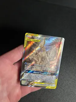 Pokemon TCG Arceus & Dialga & Palkia GX 221/236 Cosmic Eclipse Alternate Art MP - Image 5