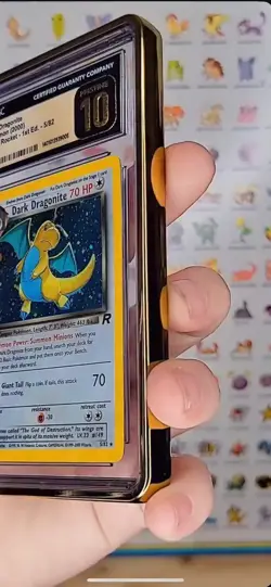 Dark Dragonite 1st edition holo CGC PRISTINE LOW POP Rare Pokemon Card - Image 4