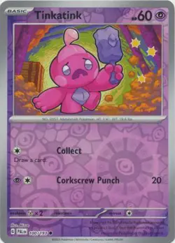 TINKATINK 100/193 PALDEA EVOLVED POKEMON (REVERSE HOLO, NM) - Image 1